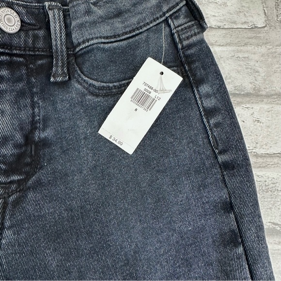 Old Navy Girls Black Denim 360 Stretch Raw Hem Ballerina Jeggings - Size 8 - Picture 3 of 12